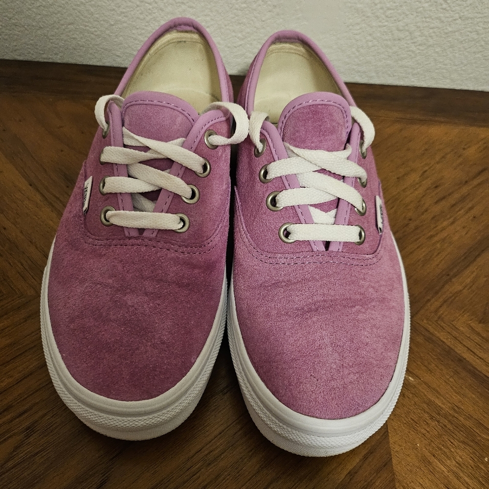 VANS AUTHENTIC (Pig Suede) Violet/True W Men 5.5 Women 7